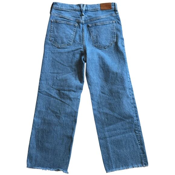 J. Crew Slim Wide Leg Medium Wash Indigo Denim Jeans Women's SZ 29 - Picture 4 of 11